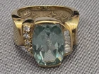 Vintage 925 Vermeil Sterling Silver Ring 5.84 Grams Size 4 3/4