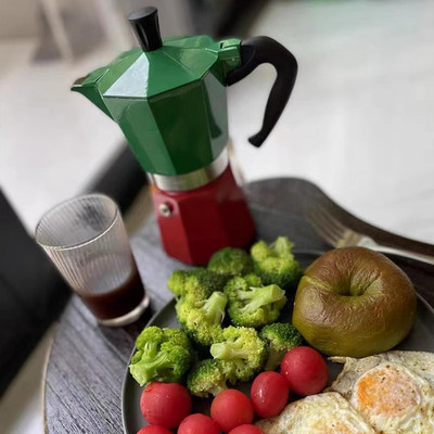 Coffee Pot, Moka Pot Italian Coffee Maker 6 cup/10 OZ Stovetop Espresso Maker...