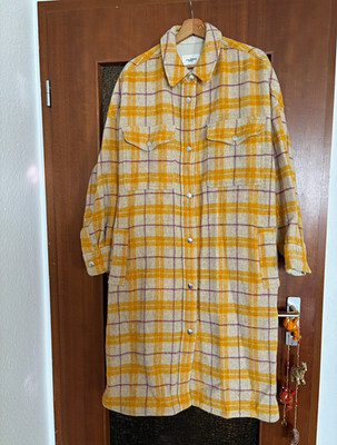 Isabel Marant Étoile Damen Fontia Mantel Overshirt kariert Flanell Gr. 1
