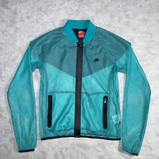 Nike Mesh Jacket Women  s M Teal Full Zip Lightweight 611235-383