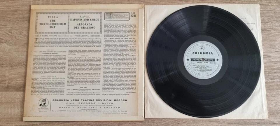 SAX 2341  Factory Sample  Falla Three Cornered Hat Daphnis Giulini NM B/S 1st - Image 3 of 3