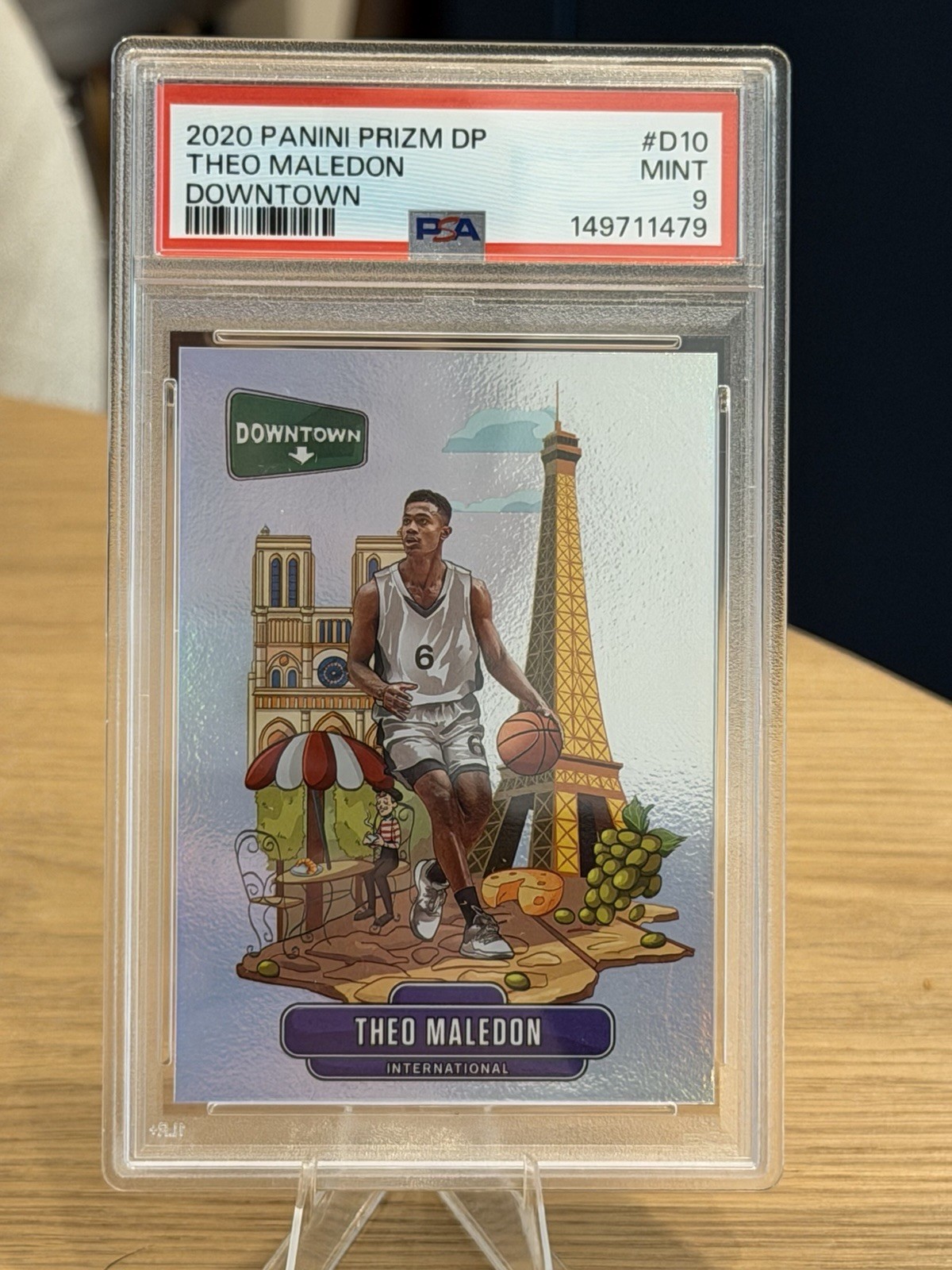 2020-21 Panini Prizm Draft Picks Downtown Théo Maledon #D-10 (RC) PSA 9 MT