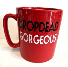 Old Pottery Company Jumbo Mug Red "DropDead Gorgeous"  22oz