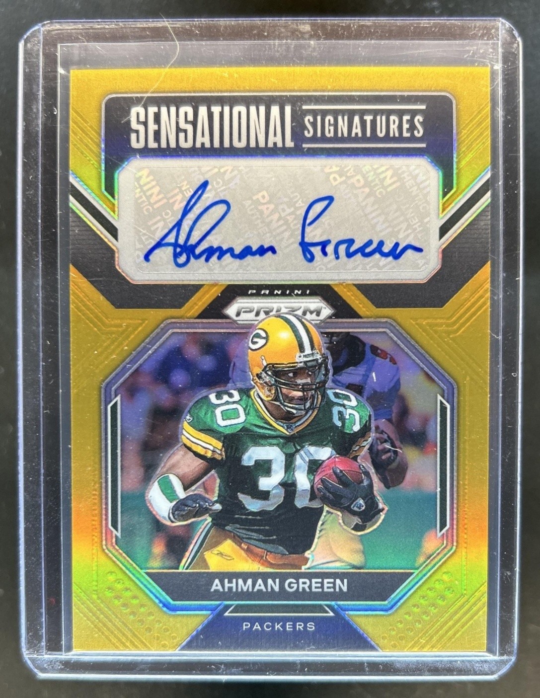 2022 Panini Prizm Ahman Green Sensational Signatures Gold Auto #/10 Packers view 1
