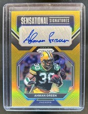 2022 Panini Prizm Ahman Green Sensational Signatures Gold Auto #/10 Packers