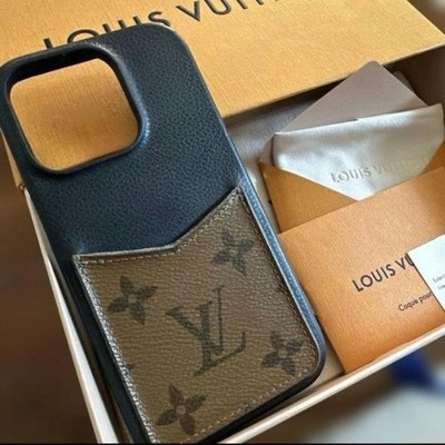iPhone14プロLOUIS VUITTON Louis Vuitton iPhone 14 Pro Case, Monogram, Black, PVC, Current