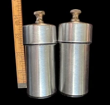Chef Specialties 4" Futura Stainless Steel Pepper Mill & Salt Mill Set Pre Owned