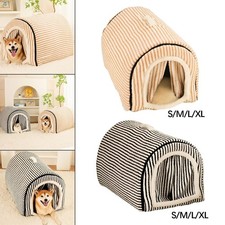 Dog House Pet Tent Hut Winter Shelter Cat Cave Bed for Sleeping Puppy