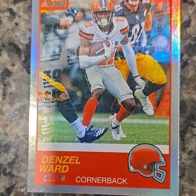 Panini 2019 Score 30th Anniversary Serial Numbered Denzel Ward #108 /30 Browns