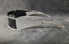 Christian Dior PUNK/S 1984 Swarovski Chrome Sunglasses Y2K Galliano RARE 9F8VU