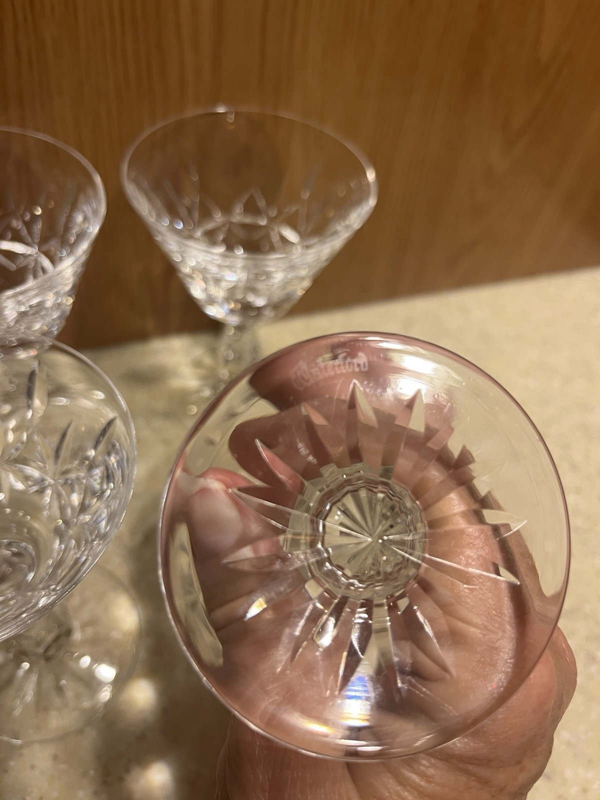 Set Of 4 Waterford Crystal Rosslare ? Sherry Glasses 4.75 X 3.5
