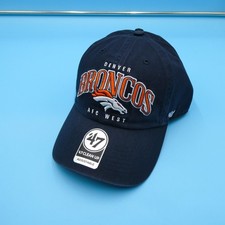 '47 Brand Denver Broncos Hat Mens Blue Strap Cap Clean Up Football NFL AFC New