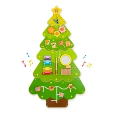 Tree Wall Busy Board Panel, Montessori Sensory Toy, Learning Activity Center,...