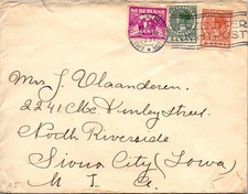 GOLDPATH: Netherlands cover 1941 to USA CV919_P17