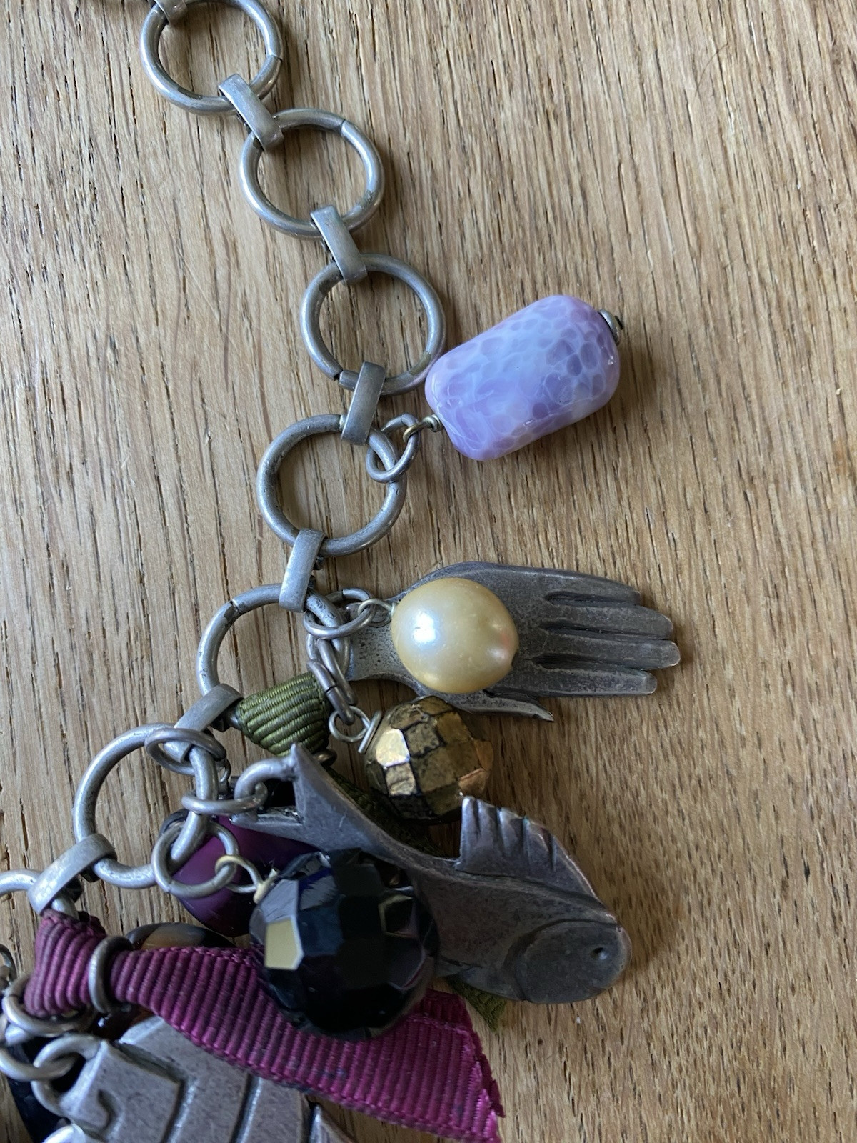 PHILIPPE FERRANDIS Signed Silver Multi-Charm & Be… - image 16