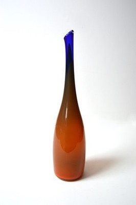 vintage  LEERDAM signed Floris Meydam Unica glass vase