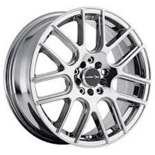 15x6.5 Vision 426h Cross Chrome Wheel 5x1125x4.5 38mm