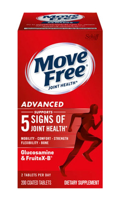 Move Free Advanced Joint Health Glucosamine 200 Tablets Schiff Support