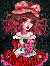 Dreamer Designs Diamond Painting Princess Strawberry Kurtis Rykovich NIB