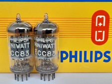 2x  ECC83 / 12AX7   PHILIPS Miniwatt audio  tubes  -  I61  -  ECC 83  - 1959