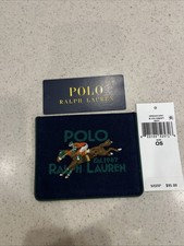 Ralph Lauren Polo Card Holder Wallet Horse Jockey Brand New Tags