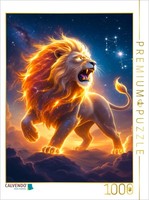 Puzzle Calvendo Lion - Le CœUr Du HéRos | 1000 PièCes, Format Assemblé 64 × 48 C