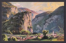 Vinatga postcard GERMANY, Thusis against the Viamala (Switzerland)