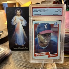 1990 Fleer Update - Frank Thomas #U-87 (RC) PSA 9