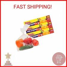 PARTY BARGAINS 1 Gallon Size Food Storage Bags with Twist-Ties. 225 Bags  3 Bo