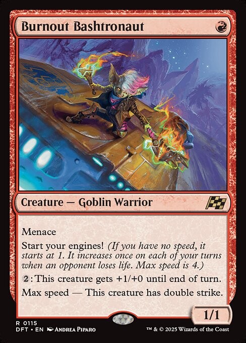 Burnout Bashtronaut NonFoil Aetherdrift 115 NM MTG