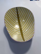 Stig Lindberg Gustavsberg Studio Sweden Signed Faience Art Pottery Dish