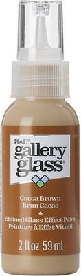 FolkArt Gallery Glass Paint 2oz-Cocoa Brown - 3 Pack
