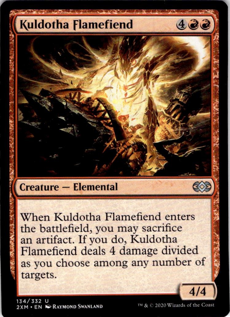 MTG Kuldotha Flamefiend Double Masters Uncommon #134