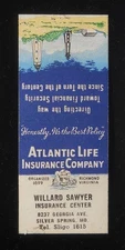 1940s Williard Sawyer Insurance Ctr Atlantic Life Insurance Co Silver Spring MD