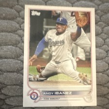 Topps 2022 Series 2 Andy Ibanez #383 Texas Rangers MLB Base Set Baseball Card