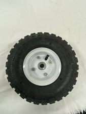 1 - HEAVY DUTY 4.10 X 3.50 - 4 - PNEUMATIC TIRES - 10" W/WHEELS - NEW -FREE SHIP