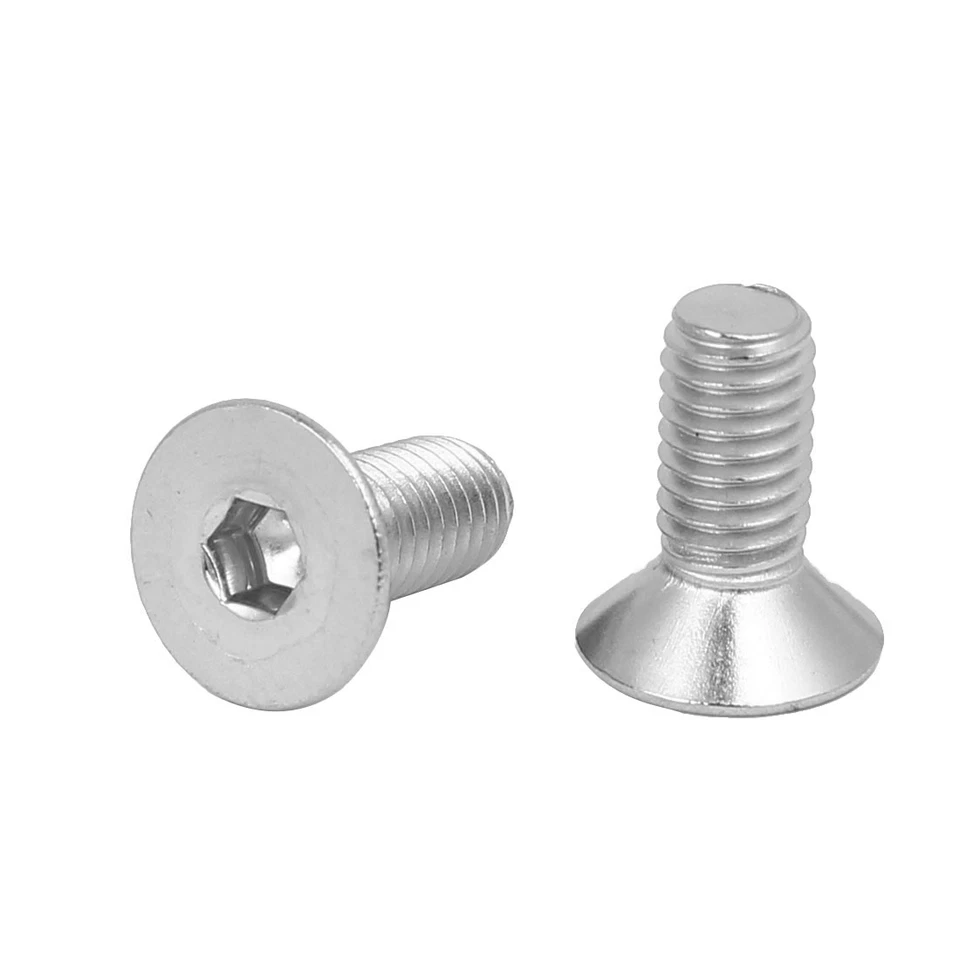 M5x12mm Acciaio inox 316 svasata testa piatta incassato tappo a vite 10x - Immagine 2 di 2