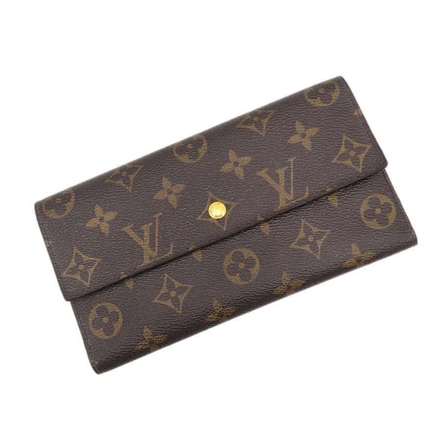 Vuitton — Louis Vuitton International Wallet M61215 Canvas Brown Bag #SAB16151