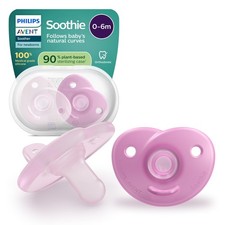 Philips Avent Soothie Soothers - One-Piece Silicone Design, Newborns, Flexi