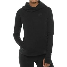 Nike Tech Fleece Hoodie Jacket Funnel Neck Regular Pockets Outdoor Black Small