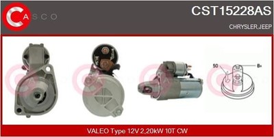 Casco Starter CST15228AS für CHRYSLER JEEP