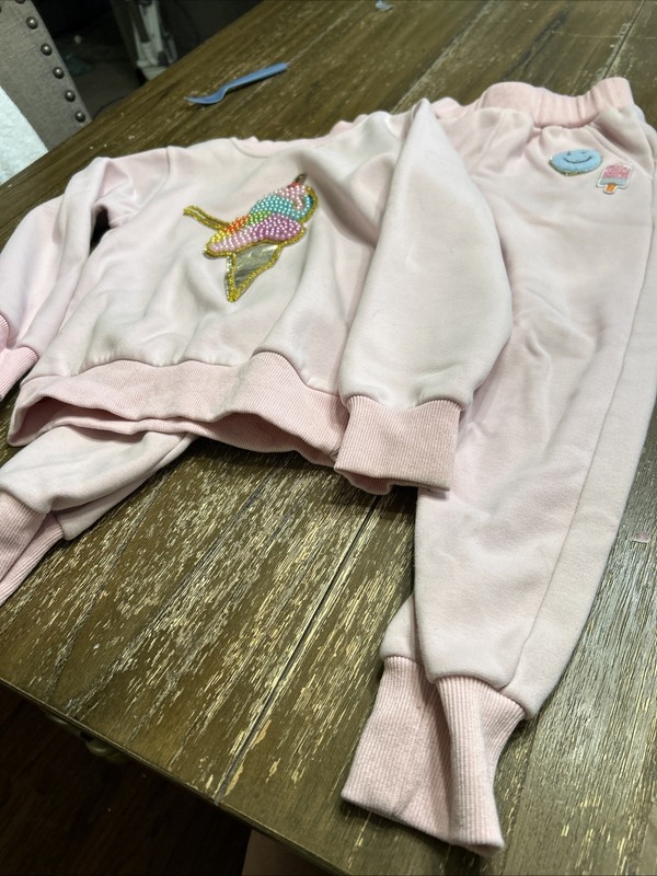 lola and the boys size 8 sweat set ice cream