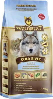 Wolfsblut Cold River Hundetrockenfutter Adult getreidefrei 2 kg Forelle