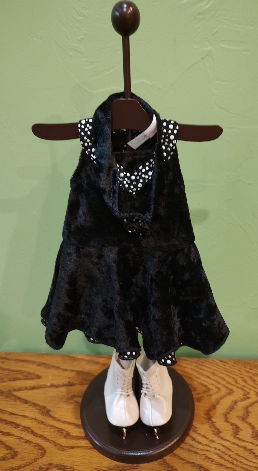 American Girl Midnight Ice Skating Outfit - Dress, Skates and Headband