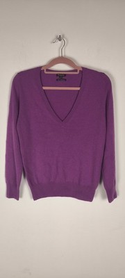 Massimo Dutti Woman Pullover Gr.L/34 Lila 100% Kaschmir