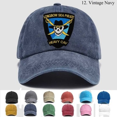 Customized Embroidered Hat Us Army Aviation Longbow Sea Pirate Heavy Cavalry