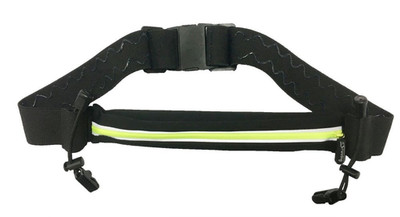 It´s Running Single Race Belt Black Yellow