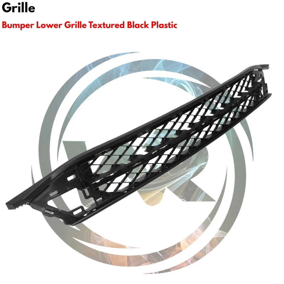 Front Bumper Lower Grille Mesh & Chrome Molding Kit For 2014-2017 Honda Odyssey Foto 3 de 4