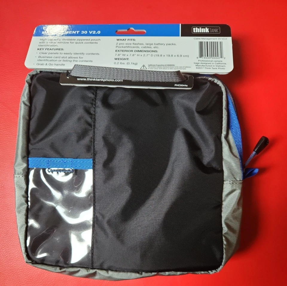 Organizador de bolsas Think Tank Cable Management 30 V2.0 #740247 - ligeramente usado Foto 2 de 2