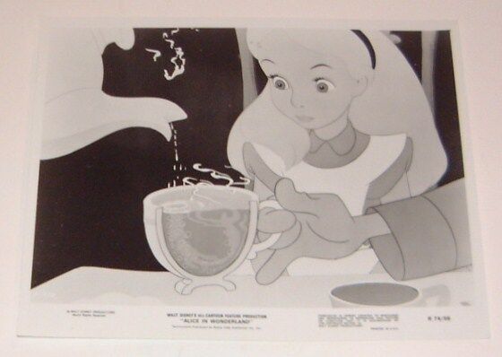 New life Alice In Wonderland print - black discount # 6 and white Disney